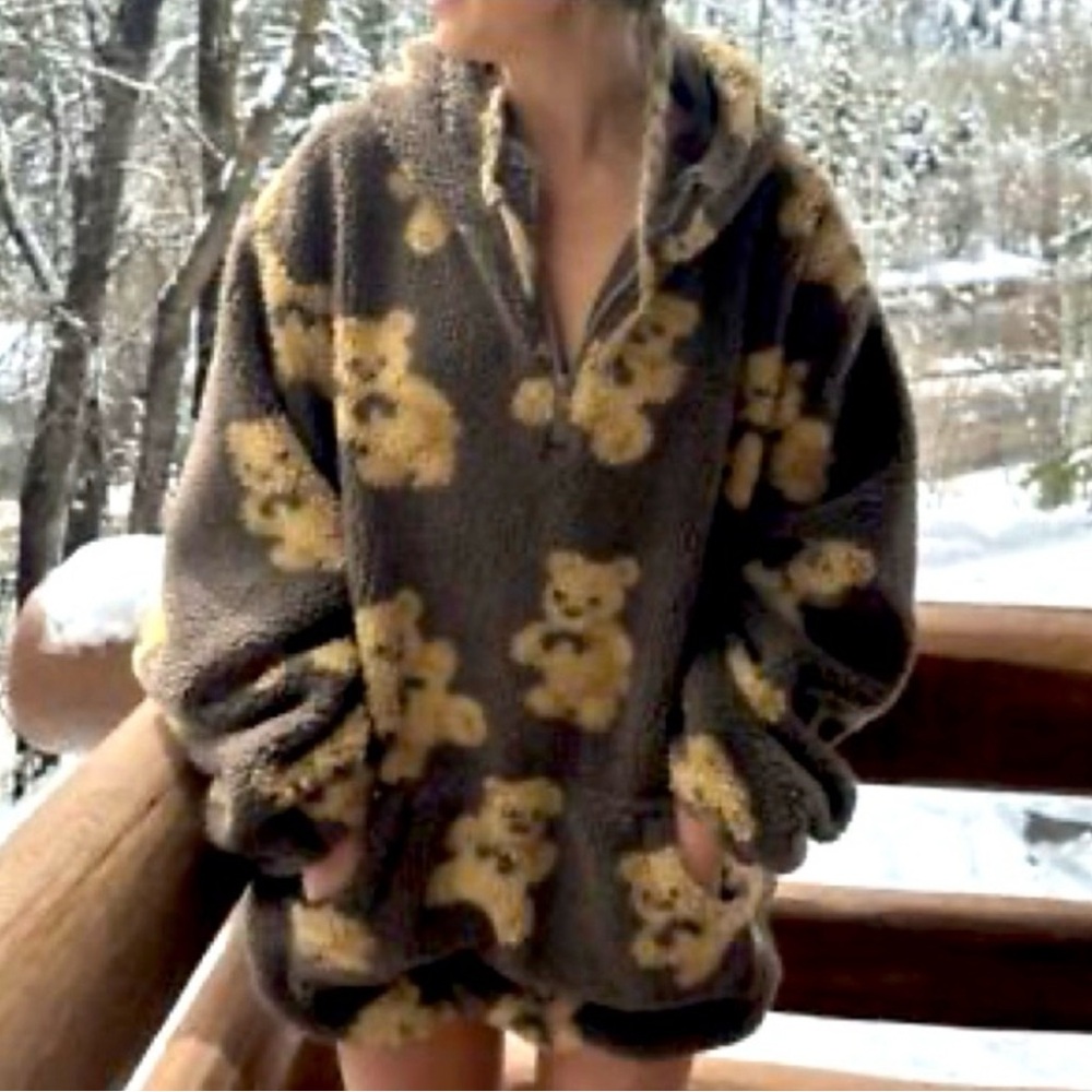 Aelfric Eden Teddy‎ Bear Oversized Hoodie - S
